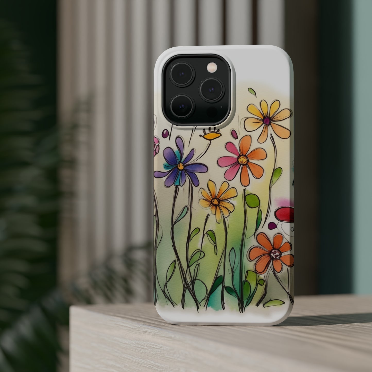 Flower Whimsy MagSafe Tough iPhone Case
