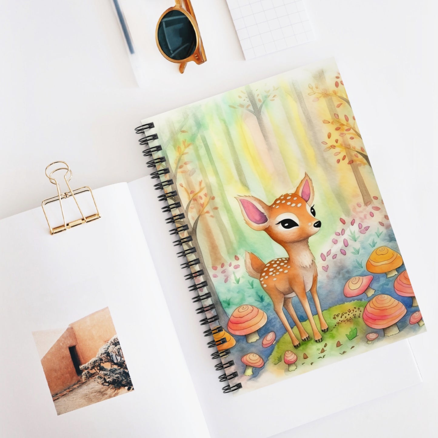 Fawn Spiral Notebook - Ruled Line