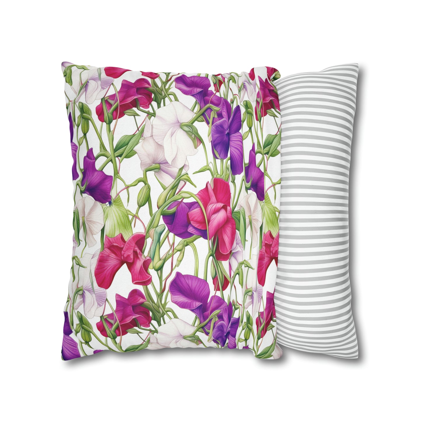 Sweetpeas Square Pillow Case