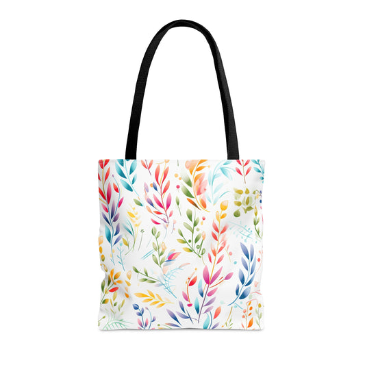 Pastel Leaves Tote Bag