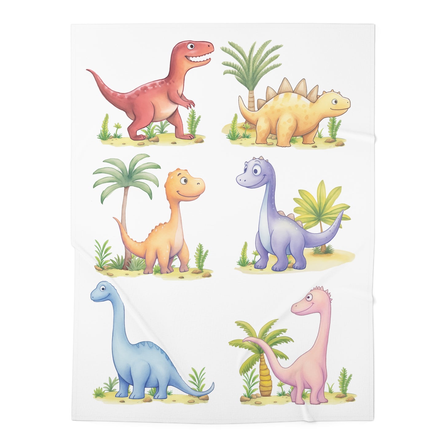 Set of Dinos Baby Swaddle Blanket