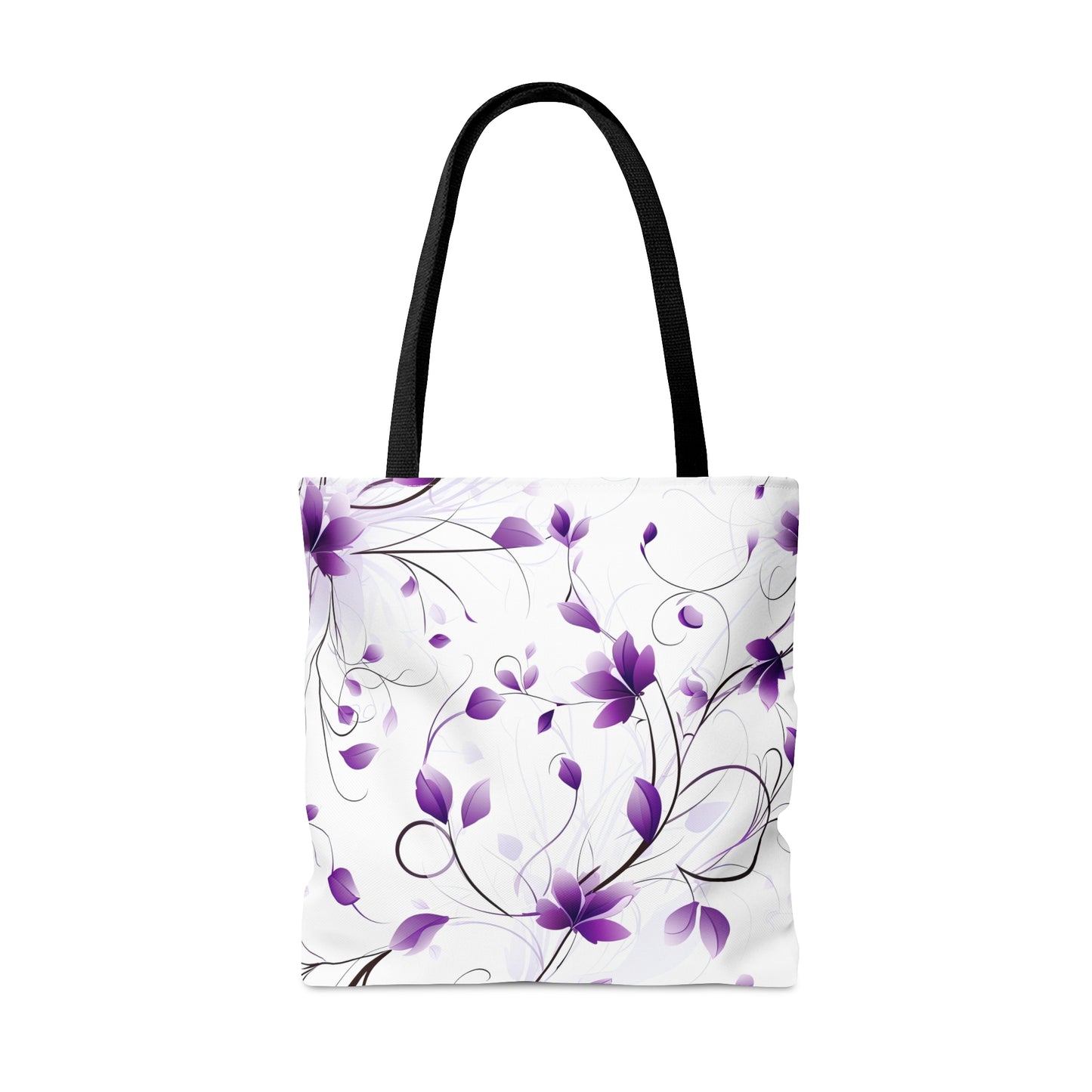 Purple Whimsy Wildflowers Tote Bag