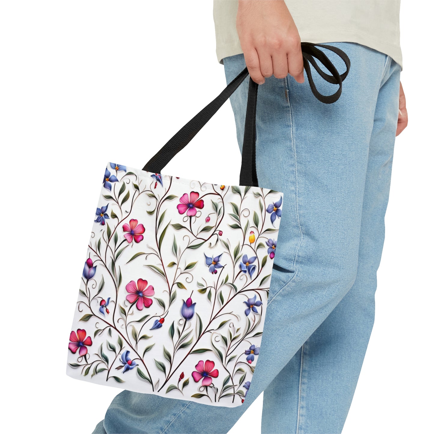 Fancy Flowers Tote Bag