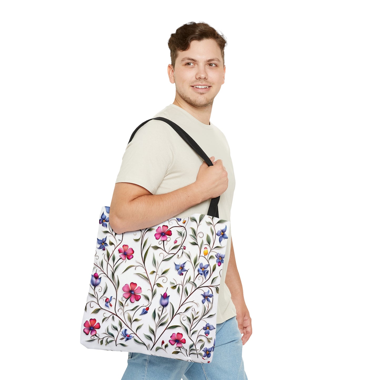 Fancy Flowers Tote Bag