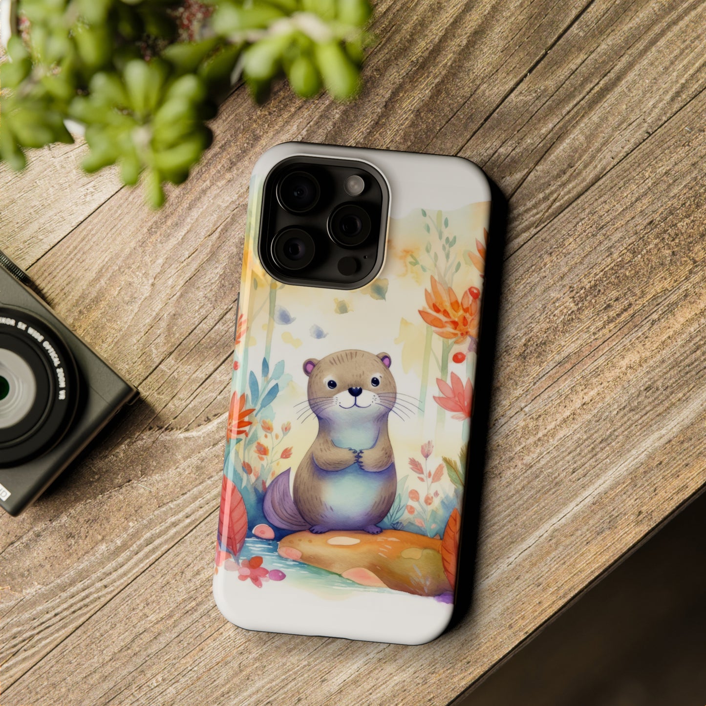 Cute Otter MagSafe Tough iPhone Case